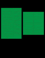 Green Strawberry T-70 X-Wing Paint Mask - Bandai AM018