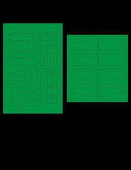 Green Strawberry T-70 X-Wing Paint Mask - Bandai AM018