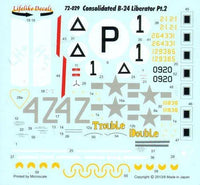 1/72 Lifelike Decals B-24 Liberator P-2 72-029