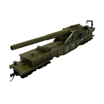 HO Rock Island US Army Big Gun with Crank (Raise/Lower) 32163