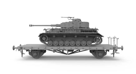 1/35 Border Model Pz.Kpfw. IV Ausf. J Early/Mid & Railway Flatbed Ommr BT025