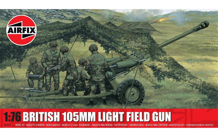 1/76 Airfix British 105mm Light Field Gun Plastic Model Kit A02332F