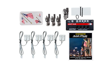 Woodland Wall Mount Flag with Spotlight Value Pack 5924 - MPM Hobbies