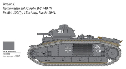 1/56 Italeri Char B1 Bis 25766