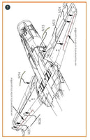 1/72 Clear Prop MiG-23ML, MLD, P, MLAE Exterior painting mask on yellow kabuki paper for CP kits 72099