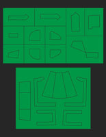 Green Strawberry A-Wing Starfighter Paint Mask AM007