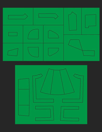 Green Strawberry A-Wing Starfighter Paint Mask AM007