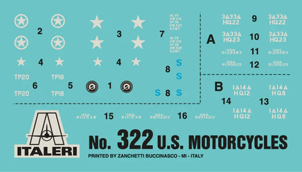 1/35 Italeri U.S. Motorcycles 322 - MPM Hobbies