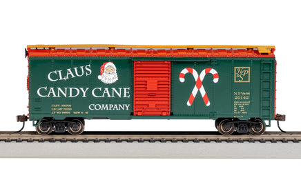 HO Bachmann 40' Box Car - Claus Candy Cane Co. 17007