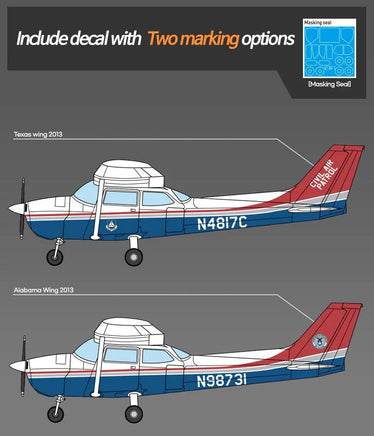 1/48 Academy Cessna 172 Skyhawk "Civil Air Patrol" 12367 - MPM Hobbies