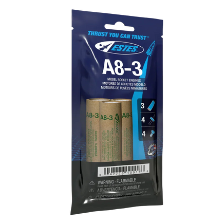 Estes A8-3 Engines 10017 - MPM Hobbies