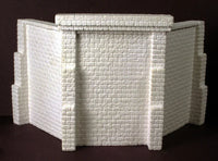 HO Monroe Bridge Abutments with Wing Walls Cut Stone 2-Pack #930