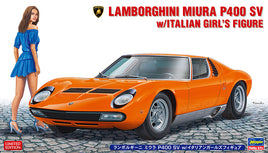 1/24 Hasegawa Lamborghini Miura P400 SV w/Italian Girl's Figure 20423