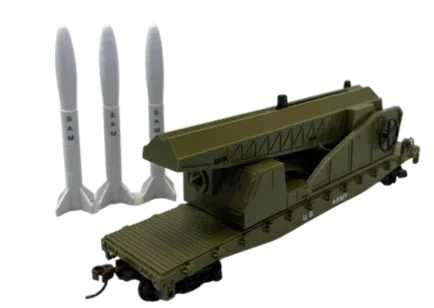 HO Rock Island US Army Missile Launcher w 3 Missiles 32180
