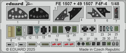 1/48 Eduard F4F-4 Zoom set for ACADEMY kit FE1507