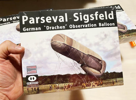 1/144 Pig Models Parseval - Sigsfeld German Drachen Observation Balloon Plastic Model Kit 144-003