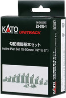 N Kato 15-50mm Incline Pier Set 23-015-1
