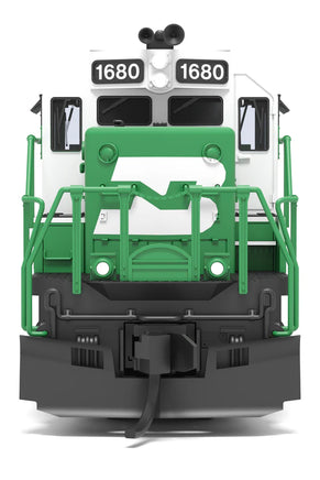 N Broadway Ltd EMD SD40-2 BNSF 1680 BN Black/Green/White w/Patch No-Sound/DCC-Ready 9482