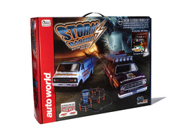 HO Auto World 23' Storm Racers Slot Race Set RS362