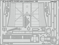 1/48 Eduard B-24D radio compartment Photo etched set for HOBBY BOSS kit 491519