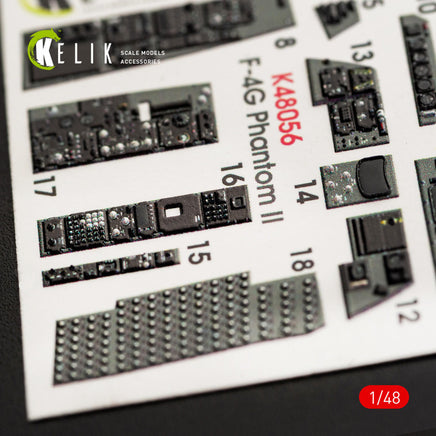 1/48 Kelik F-4G Interior 3D Decals for Meng Kit K48056