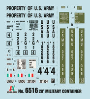 1/35 Italeri 20’ Military Container 6516