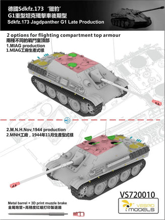 1/72 Vespid Sd.Kfz.173 Jagdpanther G1 Late Production 720010