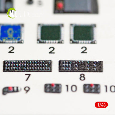 1/48 Kelik AH-64D Apache longbow interior 3D decals for Academy kit K48022