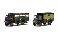 1/76 Airfix WWII 3-Ton G.S. & Troop Trucks Plastic Model Kit A03306AF