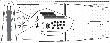 1/350 Pontos Model USS BB-62 New Jersey 1982 Detail Up Set 35008F1