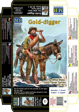 1/35 Master Box The Wild West. Gold Fever Series Kit No. 1 Gold-Digger 35233