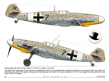 Kagero Publishing Messerschmitt Bf 109s over the Mediterranean. Part I Book 15034
