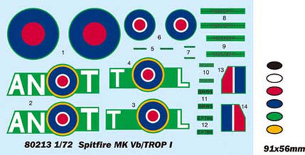 1/72 Hobby Boss "Spitfire" Mk Vb/Trop Easy Assembly 80213