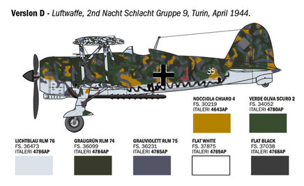 1/48 Italeri FIAT CR.42 Falco Assault/Night Fighter 2842