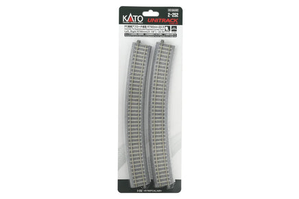 HO Kato 790mm (31 1/8″) Radius 22.5' CT Easement Track Left + Right 2-252
