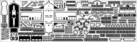 1/350 Pontos Model USS BB-64 Wisconsin 1991 Detail Up Set 35010F1