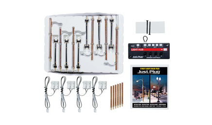 HO Woodland Wooden Pole & Double Lamp Post Value Pack 5902 - MPM Hobbies