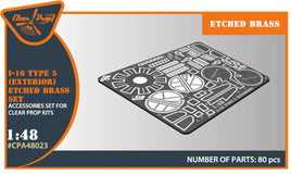 1/48 Clear I-16 type 5 Exterior PE set 48023