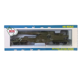 HO Rock Island US Army Big Gun with Crank (Raise/Lower) 32163