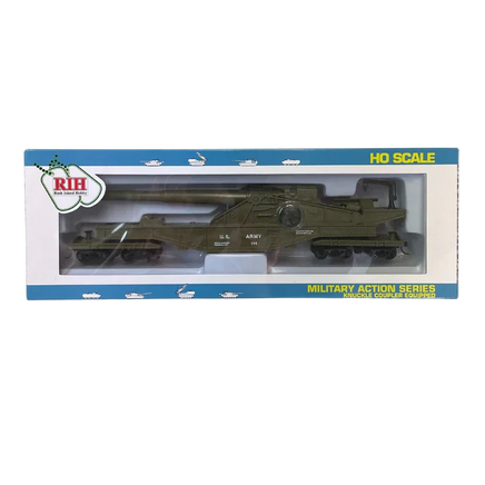 HO Rock Island US Army Big Gun with Crank (Raise/Lower) 32163