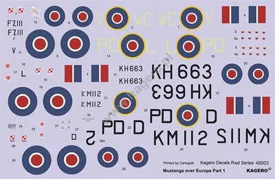 Kagero Publishing 1/48 Mustangs Over Europe Part 1. Nos. 303 & 309 Book 48003
