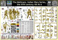 1/35 Master Box Indian Wars Series: XVIII Century Kit No. 6 The Mohicans 35234