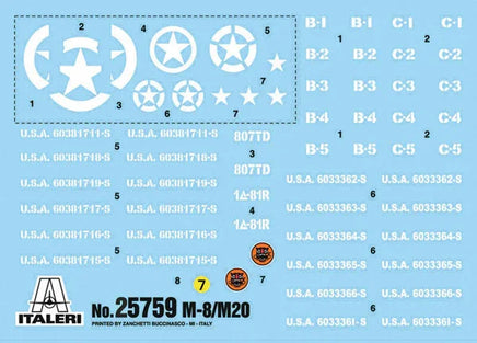 1/56 Italeri M8/M20 Greyhound 25759