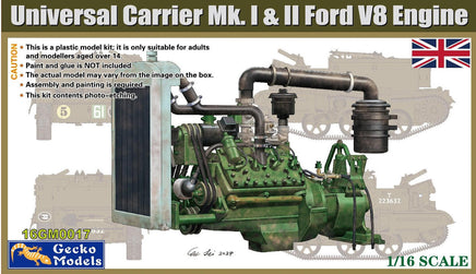 1/16 Gecko Models Universal Carrier Mk.I/II Ford V8 Engine Plastic Model Kit 16GM0017