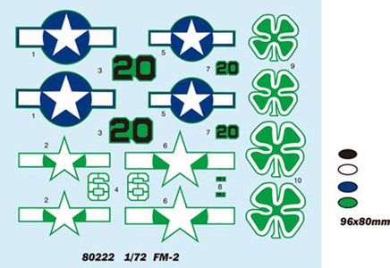 1/72 Hobby Boss FM-2 "Wildcat" Easy Assembly Authentic Kit 80222