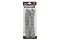 HO Kato 730mm (28 3/4″) Radius 22.5' CT Easement Track Left + Right 2-242