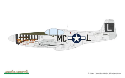 1/48 Eduard P-51B/C Mustang w/ Dorsal Fin Plastic Model Kit 82108