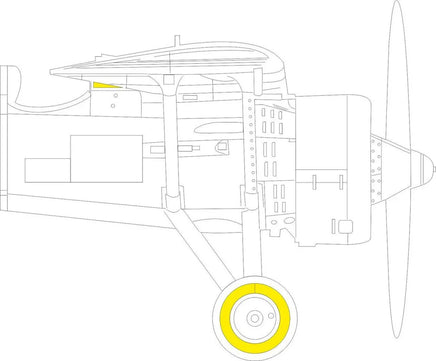 1/48 Eduard Paint Mask for ARMA HOBBY PZL P.11c EX772