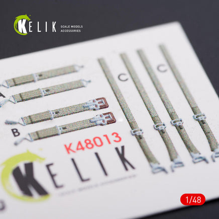 1/48 Kelik F-82 (F,G) Twin Mustang interior 3D decals for Modelsvit kit K48013