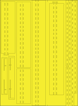 1/350 Pontos Model USS CV-14 Ticonderoga Wooden Deck Set Type 1 35016WD1